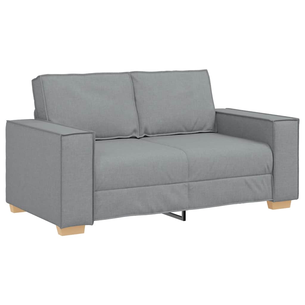 vidaXL Sofa 2-osobowa Jasnoszara 160x78x84 cm Tkanina