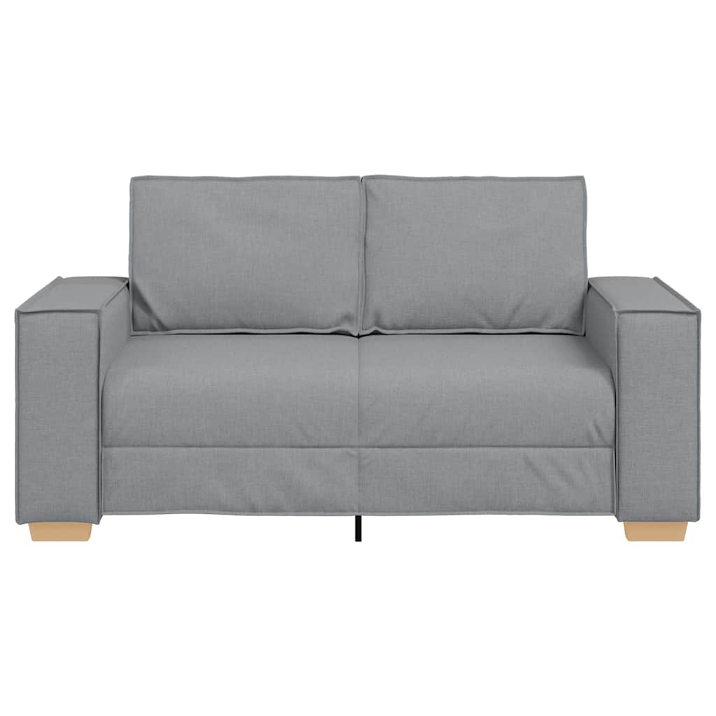vidaXL Sofa 2-osobowa Jasnoszara 160x78x84 cm Tkanina