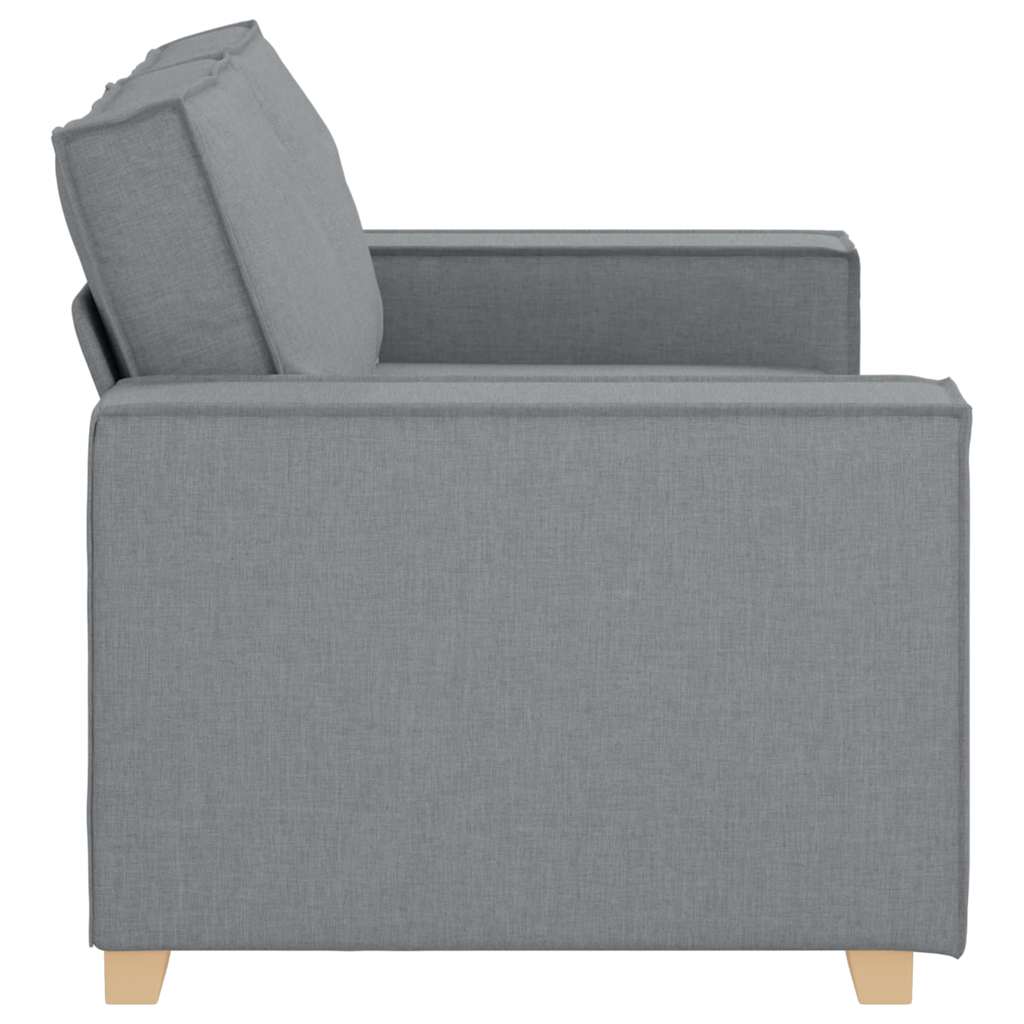 vidaXL Sofa 2-osobowa Jasnoszara 160x78x84 cm Tkanina
