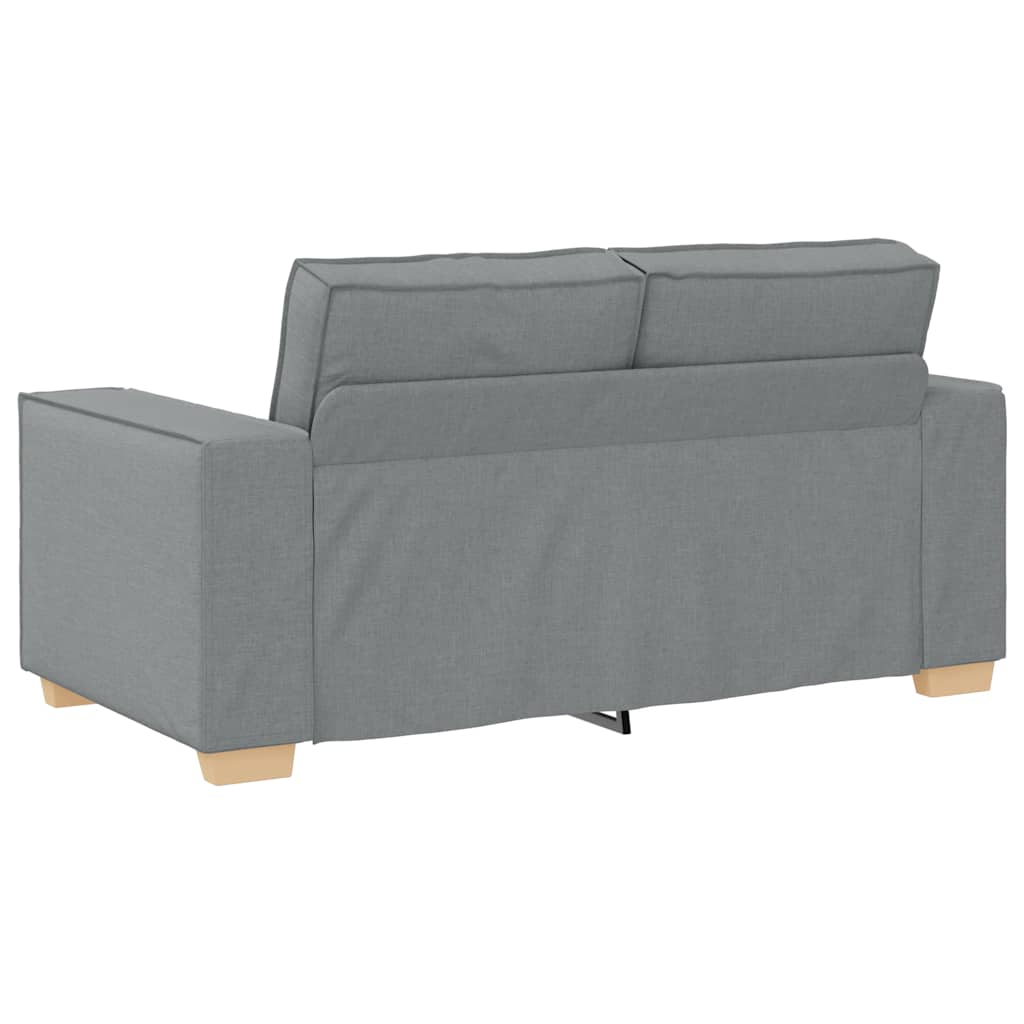vidaXL Sofa 2-osobowa Jasnoszara 160x78x84 cm Tkanina
