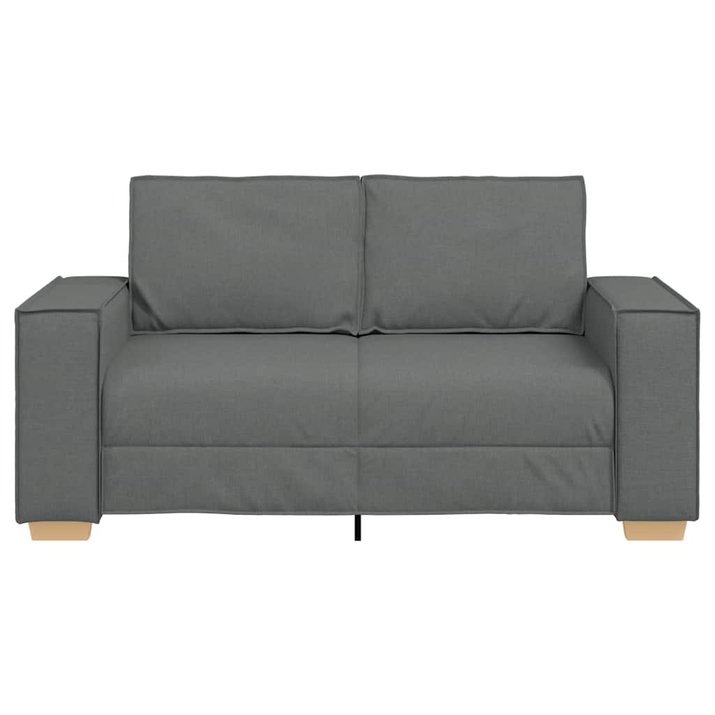 vidaXL Sofa 2-osobowa Ciemnoszara 160x78x84 cm Tkanina