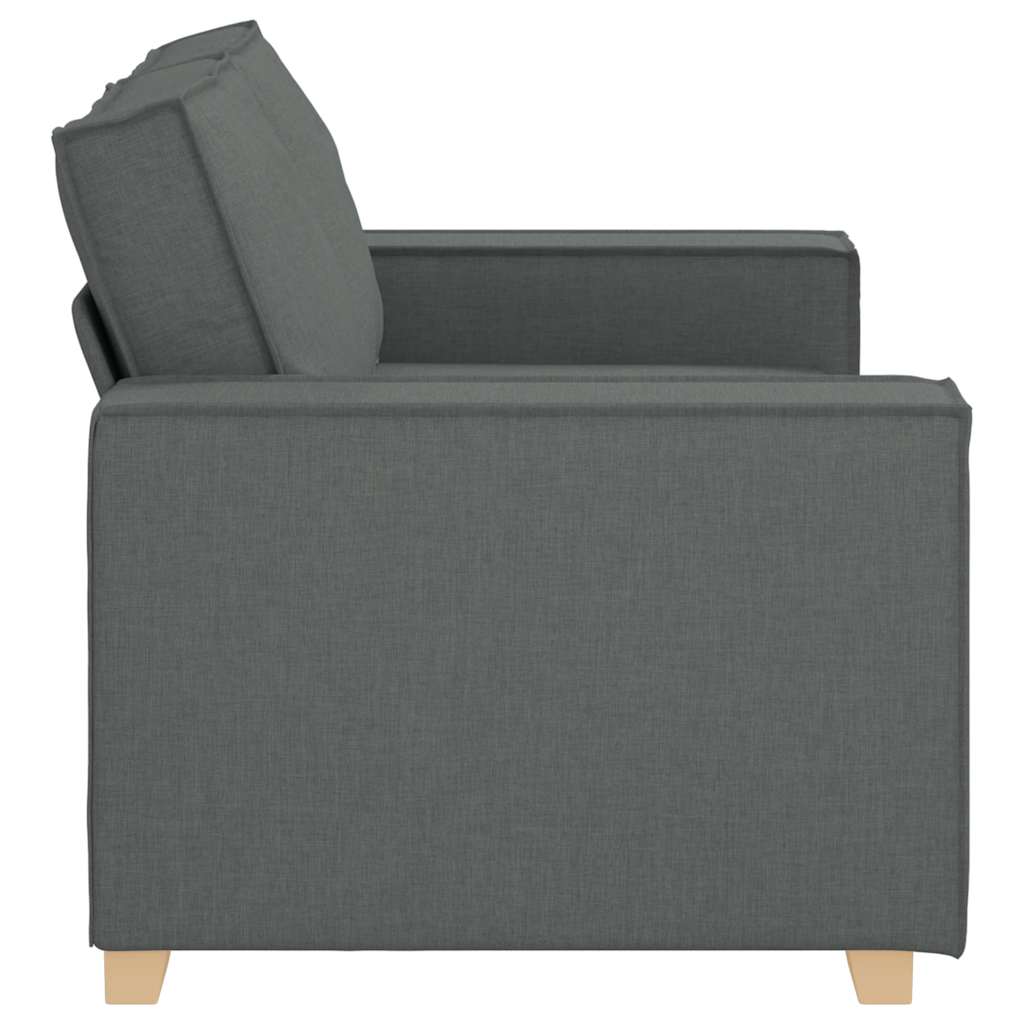vidaXL Sofa 2-osobowa Ciemnoszara 160x78x84 cm Tkanina