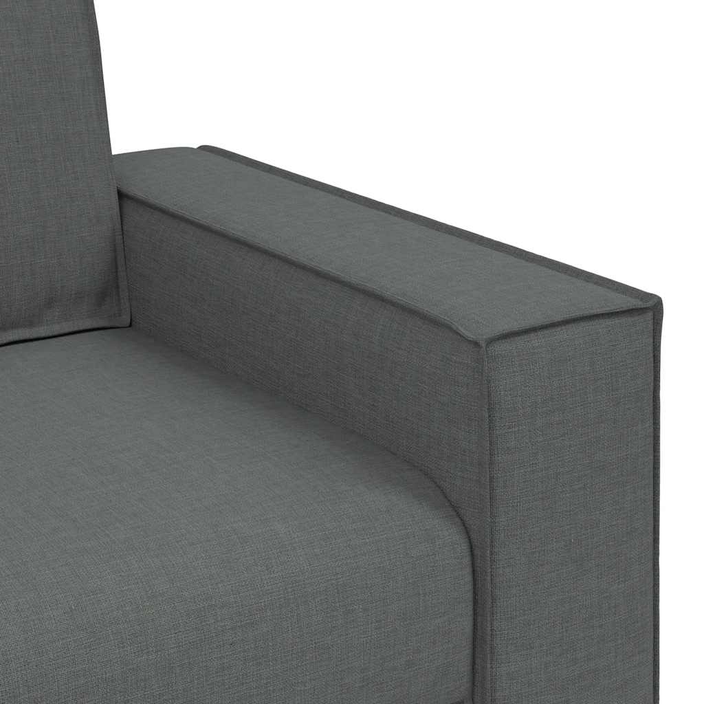 vidaXL Sofa 2-osobowa Ciemnoszara 160x78x84 cm Tkanina