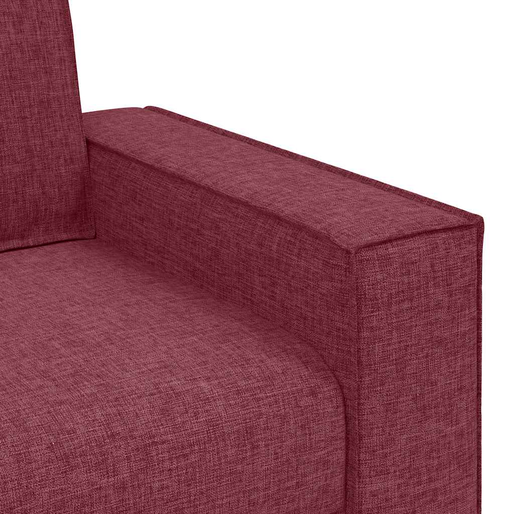 vidaXL Sofa 2-osobowa w kolorze czerwonego wina 160x78x84 cm Tkanina