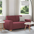vidaXL Sofa 2-osobowa w kolorze czerwonego wina 160x78x84 cm Tkanina