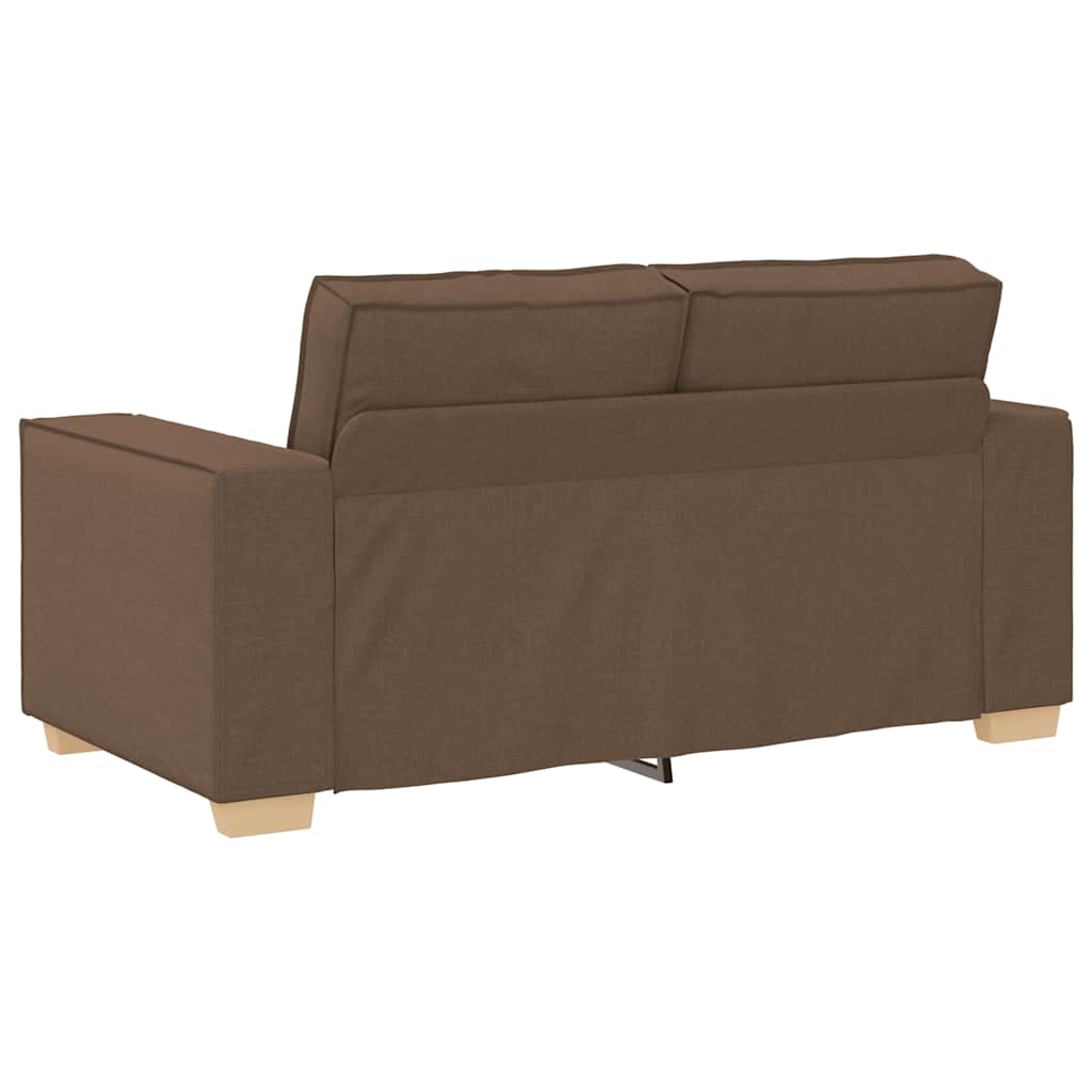 vidaXL Sofa 2-osobowa brązowa 160x78x84 cm tkanina