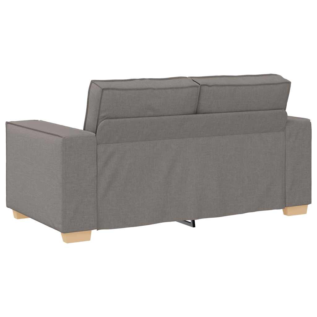 vidaXL Sofa 2-osobowa Taupe 160x78x84 cm Tkanina