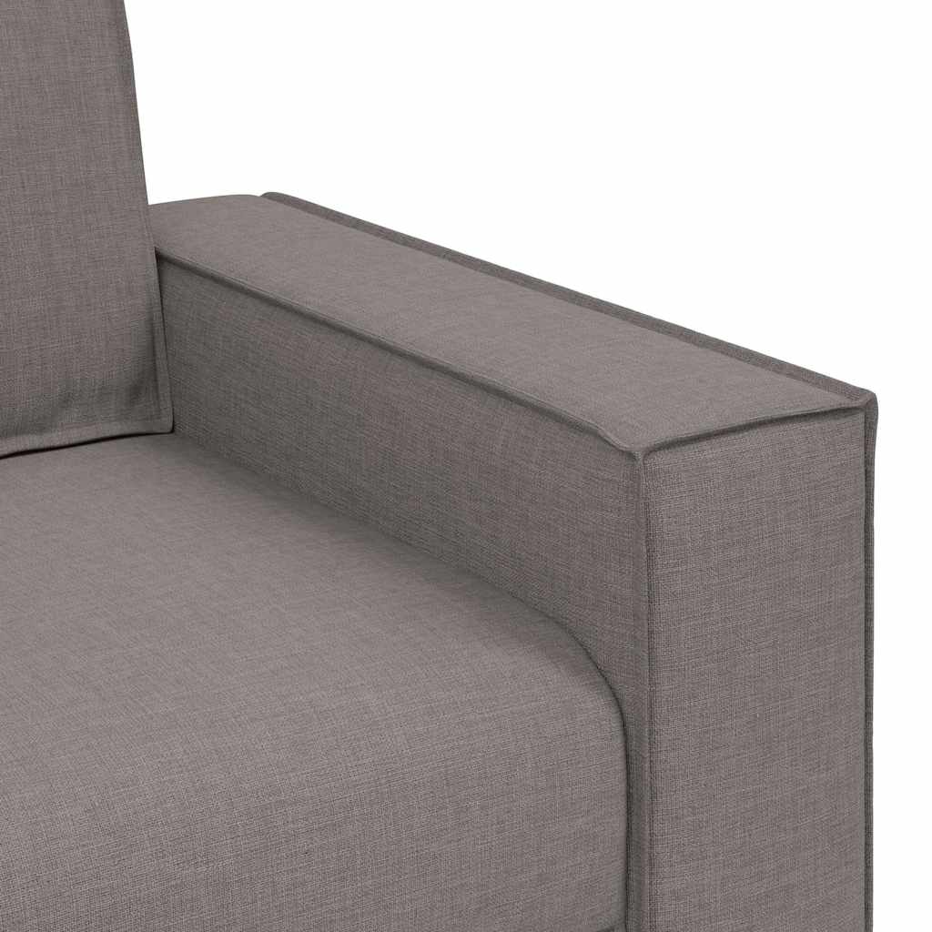 vidaXL Sofa 2-osobowa Taupe 160x78x84 cm Tkanina