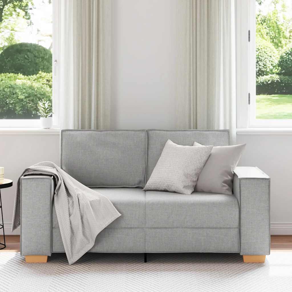 vidaXL Sofa 2-osobowa Cloud Grey 160x78x84 cm Tkanina