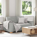 vidaXL Sofa 2-osobowa Cloud Grey 160x78x84 cm Tkanina