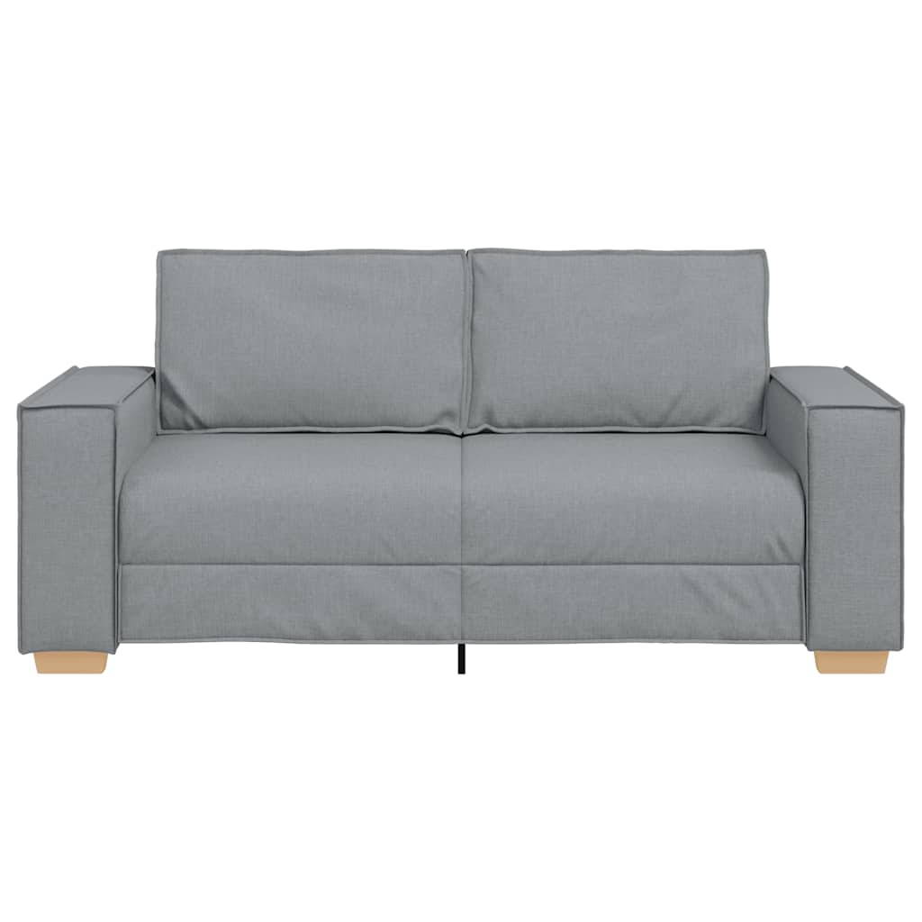 vidaXL Sofa 2-osobowa Jasnoszara 180x78x84 cm Tkanina