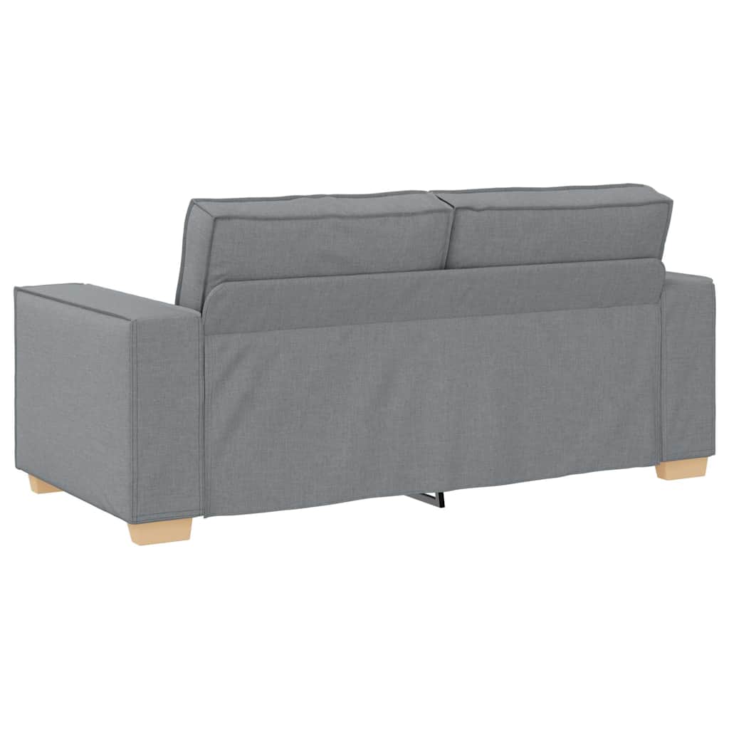 vidaXL Sofa 2-osobowa Jasnoszara 180x78x84 cm Tkanina