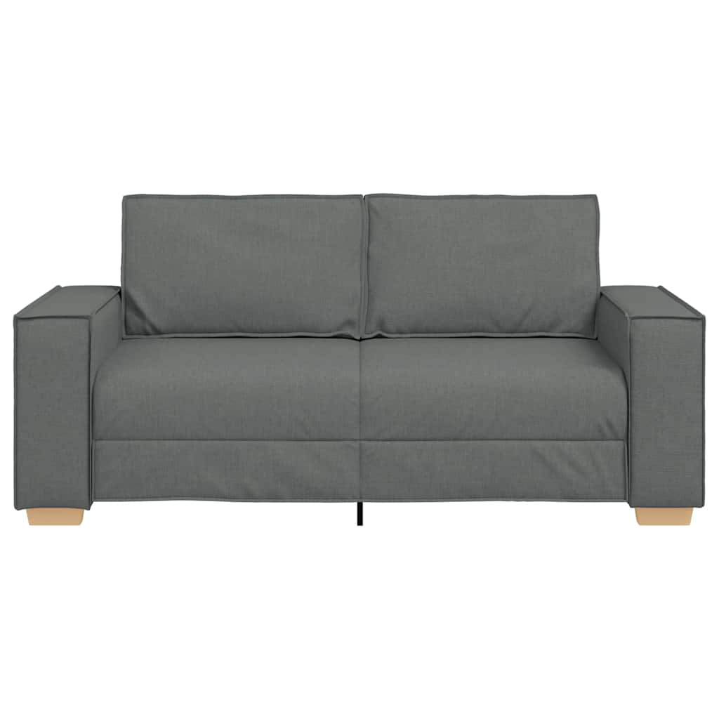 vidaXL Sofa 2-osobowa Ciemnoszara 180x78x84 cm Tkanina