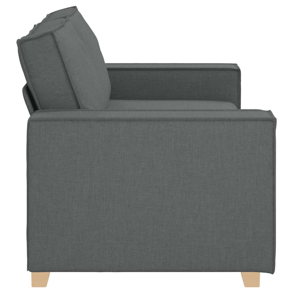 vidaXL Sofa 2-osobowa Ciemnoszara 180x78x84 cm Tkanina