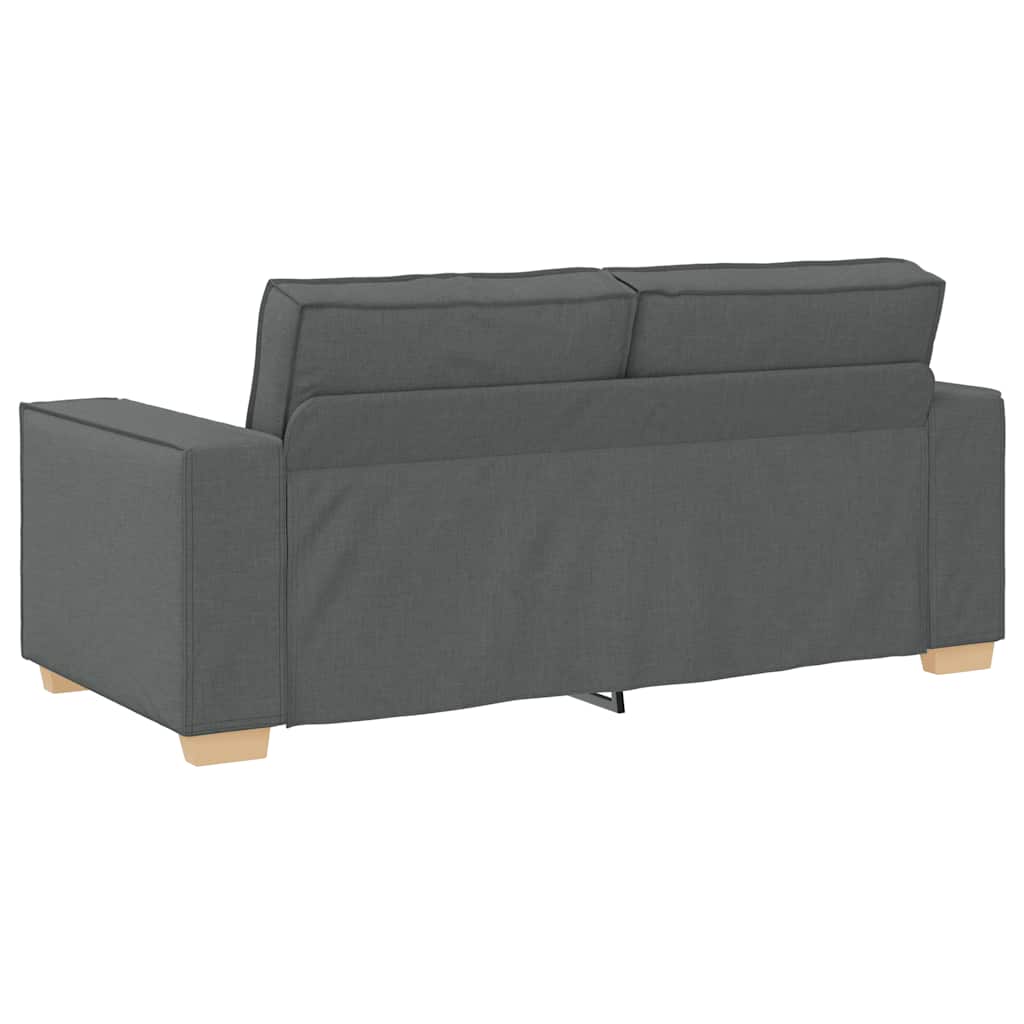 vidaXL Sofa 2-osobowa Ciemnoszara 180x78x84 cm Tkanina