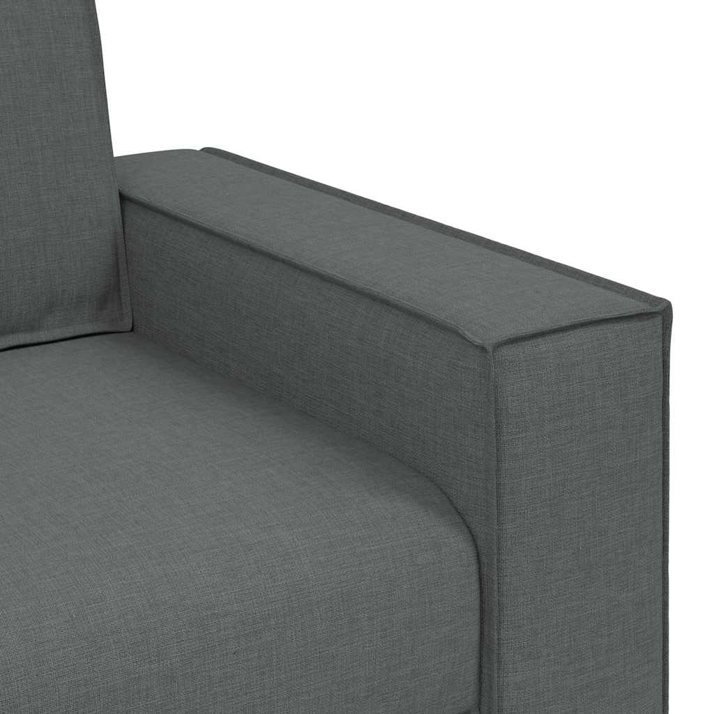 vidaXL Sofa 2-osobowa Ciemnoszara 180x78x84 cm Tkanina
