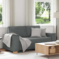 vidaXL Sofa 2-osobowa Ciemnoszara 180x78x84 cm Tkanina