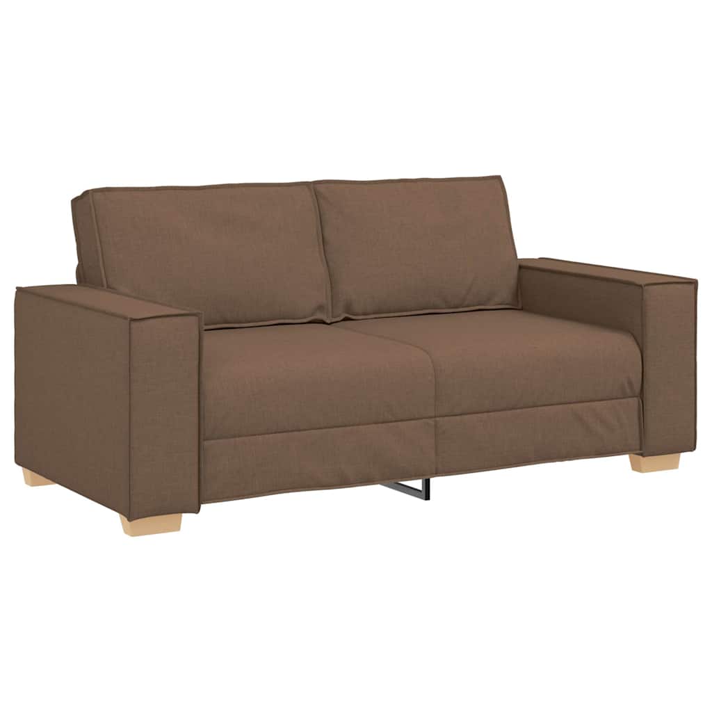 vidaXL Sofa 2-osobowa brązowa 180x78x84 cm tkanina