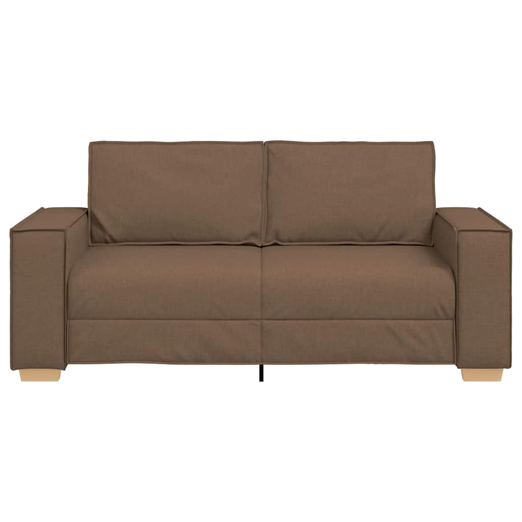 vidaXL Sofa 2-osobowa brązowa 180x78x84 cm tkanina