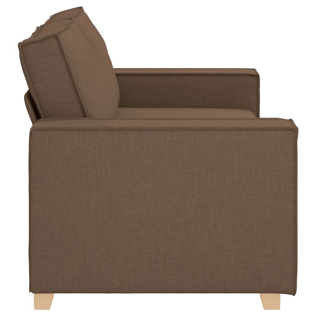 vidaXL Sofa 2-osobowa brązowa 180x78x84 cm tkanina