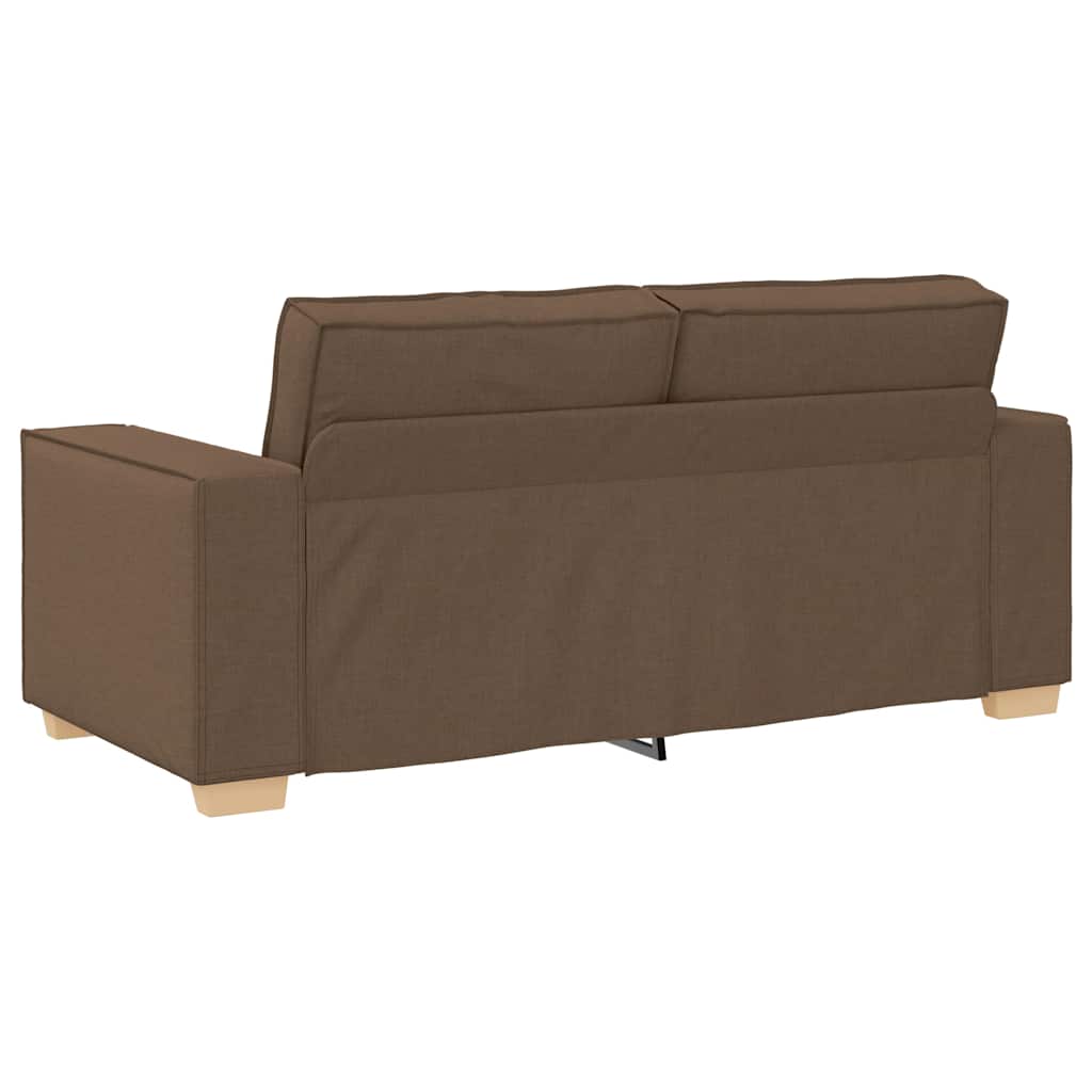 vidaXL Sofa 2-osobowa brązowa 180x78x84 cm tkanina