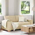 vidaXL Sofa 2-osobowa kremowa 180x78x84 cm Tkanina