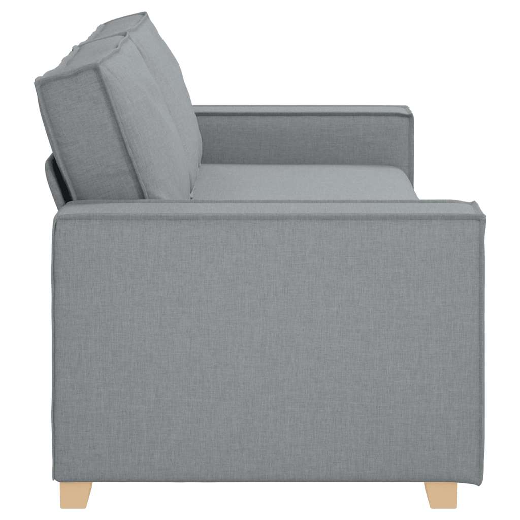 vidaXL Sofa 3-osobowa Jasnoszara 220x78x84 cm Tkanina