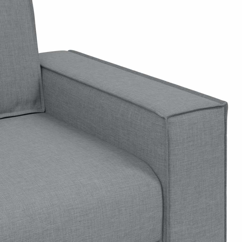 vidaXL Sofa 3-osobowa Jasnoszara 220x78x84 cm Tkanina
