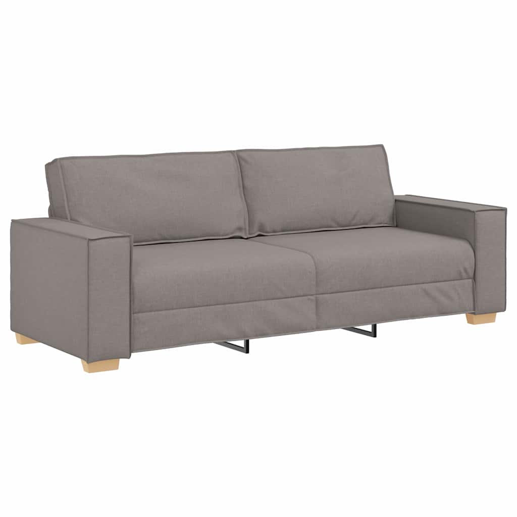 vidaXL Sofa 3-osobowa Ciemnoszary 220 cm tkanina