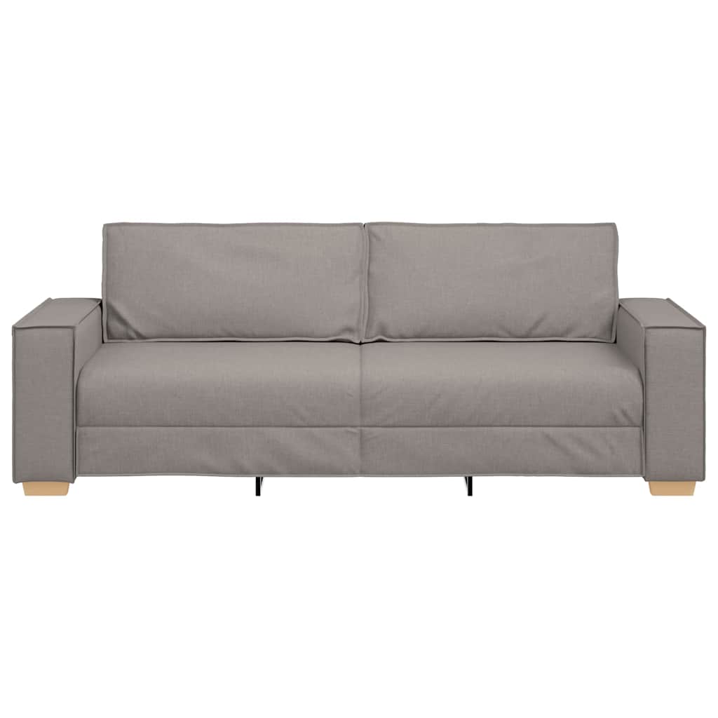 vidaXL Sofa 3-osobowa Ciemnoszary 220 cm tkanina