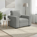 vidaXL Sofa Fotel Jasnoszary 100x78x84 cm Aksamit