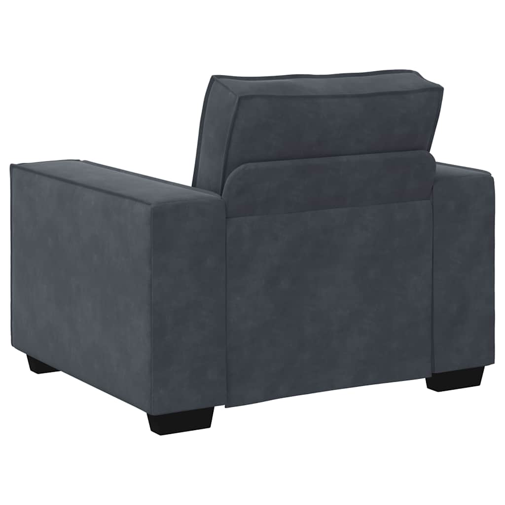 vidaXL Sofa Fotel Ciemnoszary 100x78x84 cm Aksamit