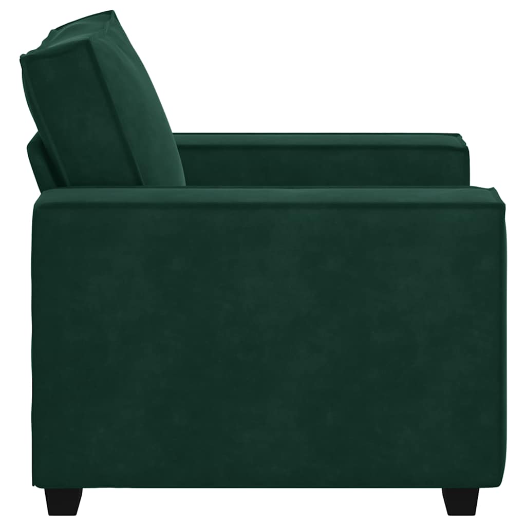 vidaXL Sofa Fotel Ciemnozielony 100x78x84 cm Aksamit