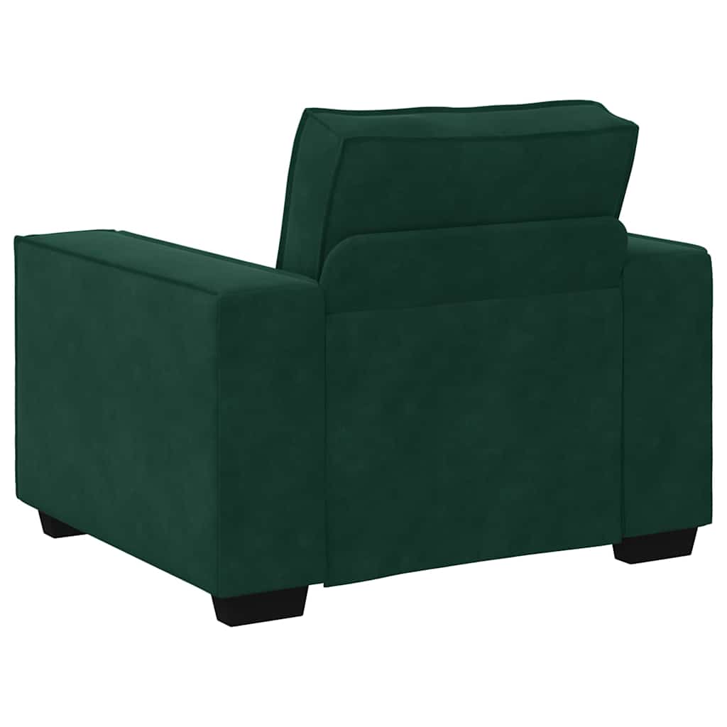 vidaXL Sofa Fotel Ciemnozielony 100x78x84 cm Aksamit