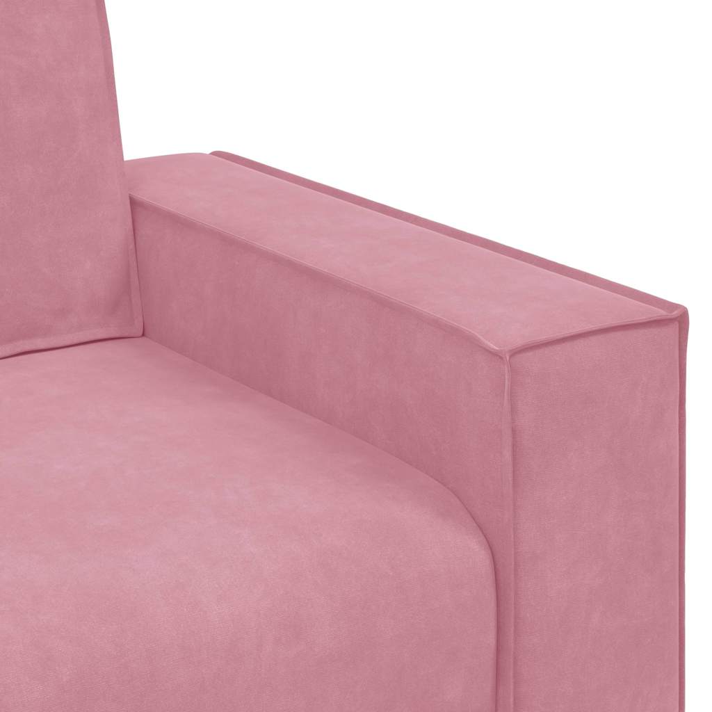 vidaXL Sofa Fotel Różowy 100x78x84 cm Aksamit