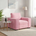 vidaXL Sofa Fotel Różowy 100x78x84 cm Aksamit