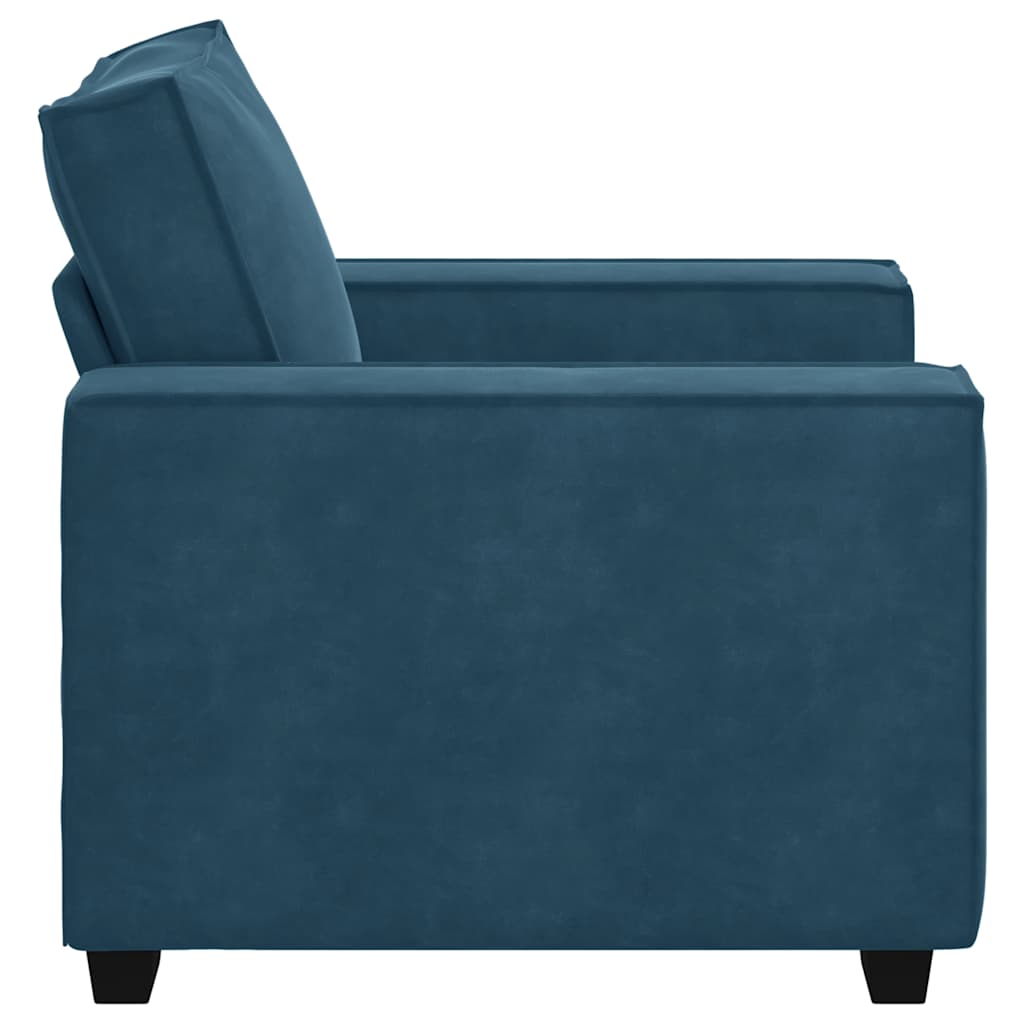 vidaXL Sofa Fotel Niebieski 100x78x84 cm Aksamit
