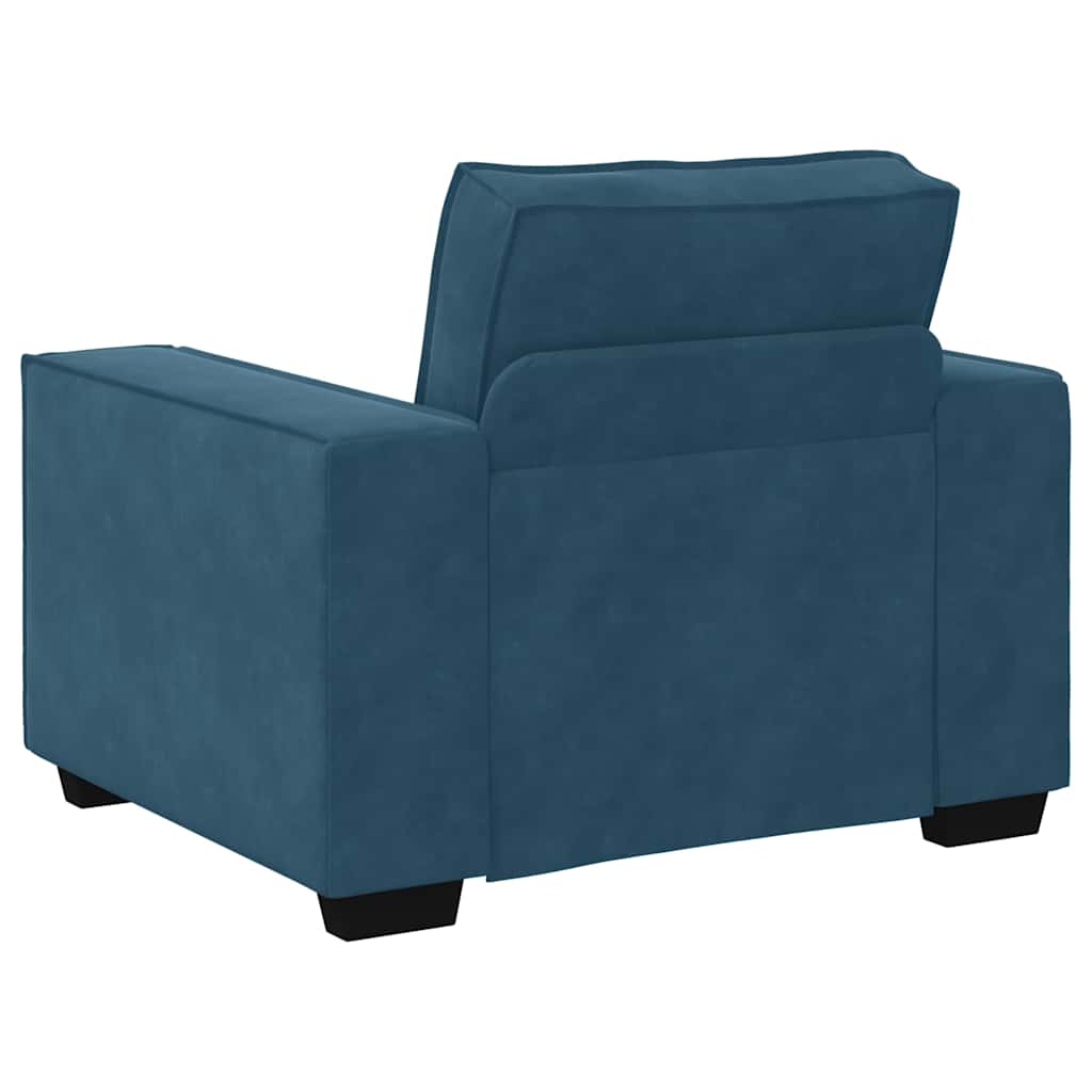 vidaXL Sofa Fotel Niebieski 100x78x84 cm Aksamit