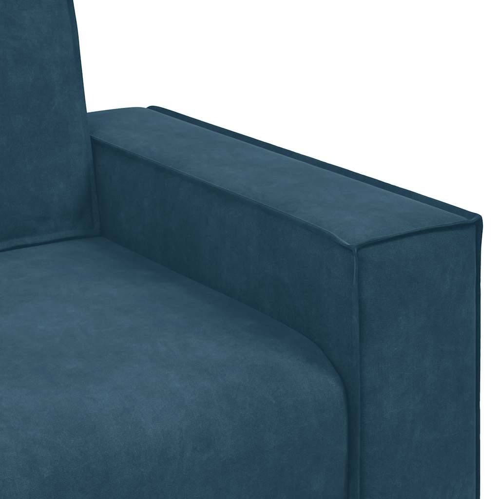 vidaXL Sofa Fotel Niebieski 100x78x84 cm Aksamit