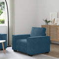 vidaXL Sofa Fotel Niebieski 100x78x84 cm Aksamit