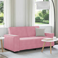 vidaXL Sofa 2-osobowa, różowy, 180x78x84 cm, tapicerowana aksamitem