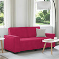 vidaXL Sofa 2-osobowa, winna czerwień, 180x78x84 cm, tapicerowana aksamitem