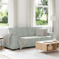 vidaXL Sofa 3-osobowa, jasnoszara, 220x78x84 cm, tapicerowana aksamitem