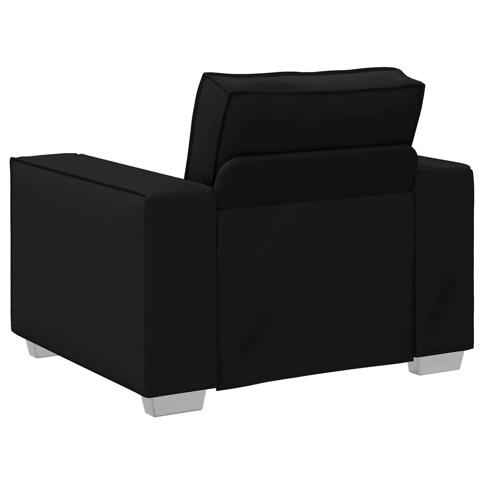 vidaXL Fotel Czarny 100 cm Skóra ekologiczna