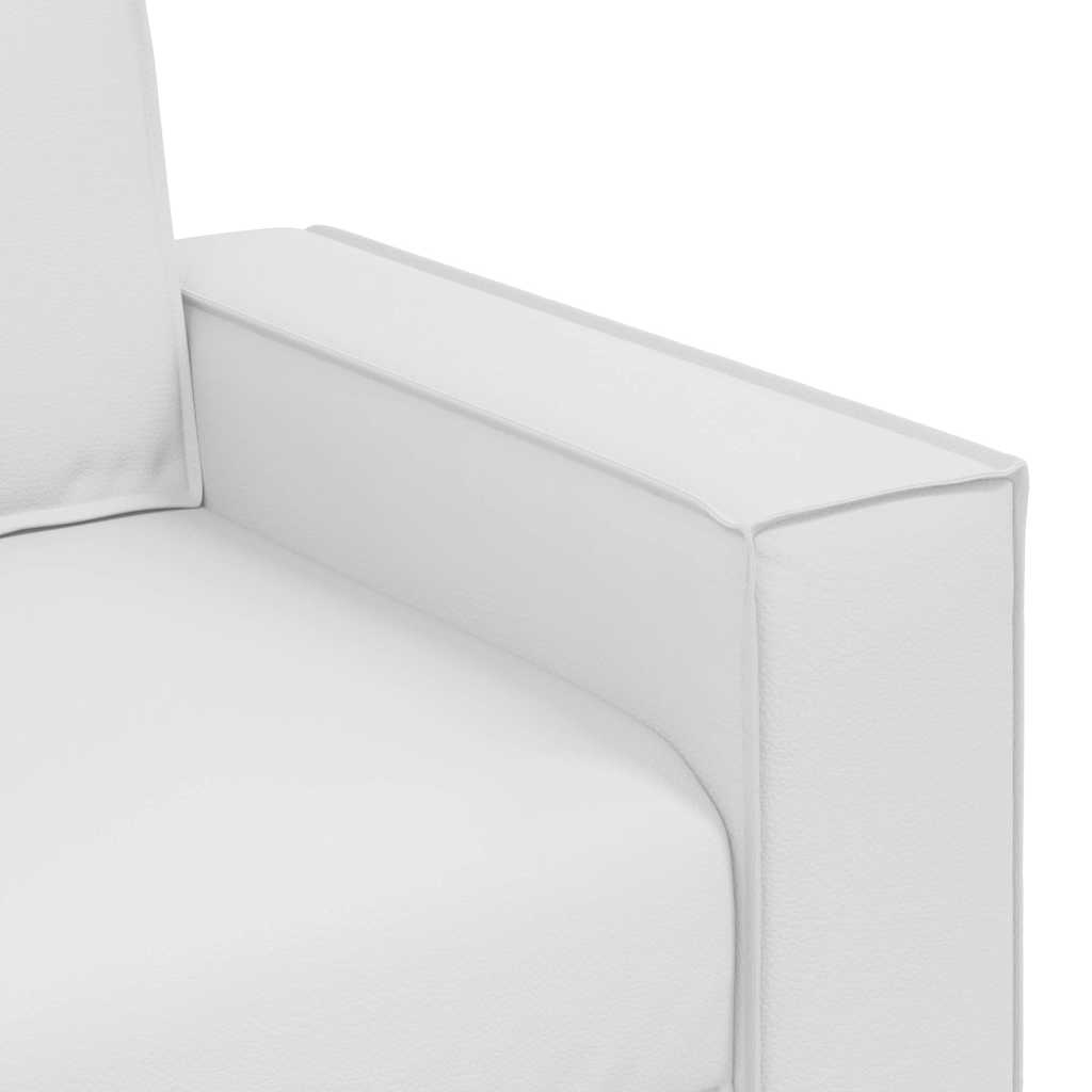 vidaXL Fotel Biały 100 cm Skóra ekologiczna