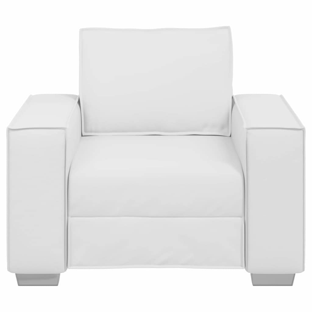 vidaXL Fotel Biały 100 cm Skóra ekologiczna