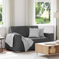 vidaXL Sofa dwuosobowa Szary 160 cm Skóra ekologiczna