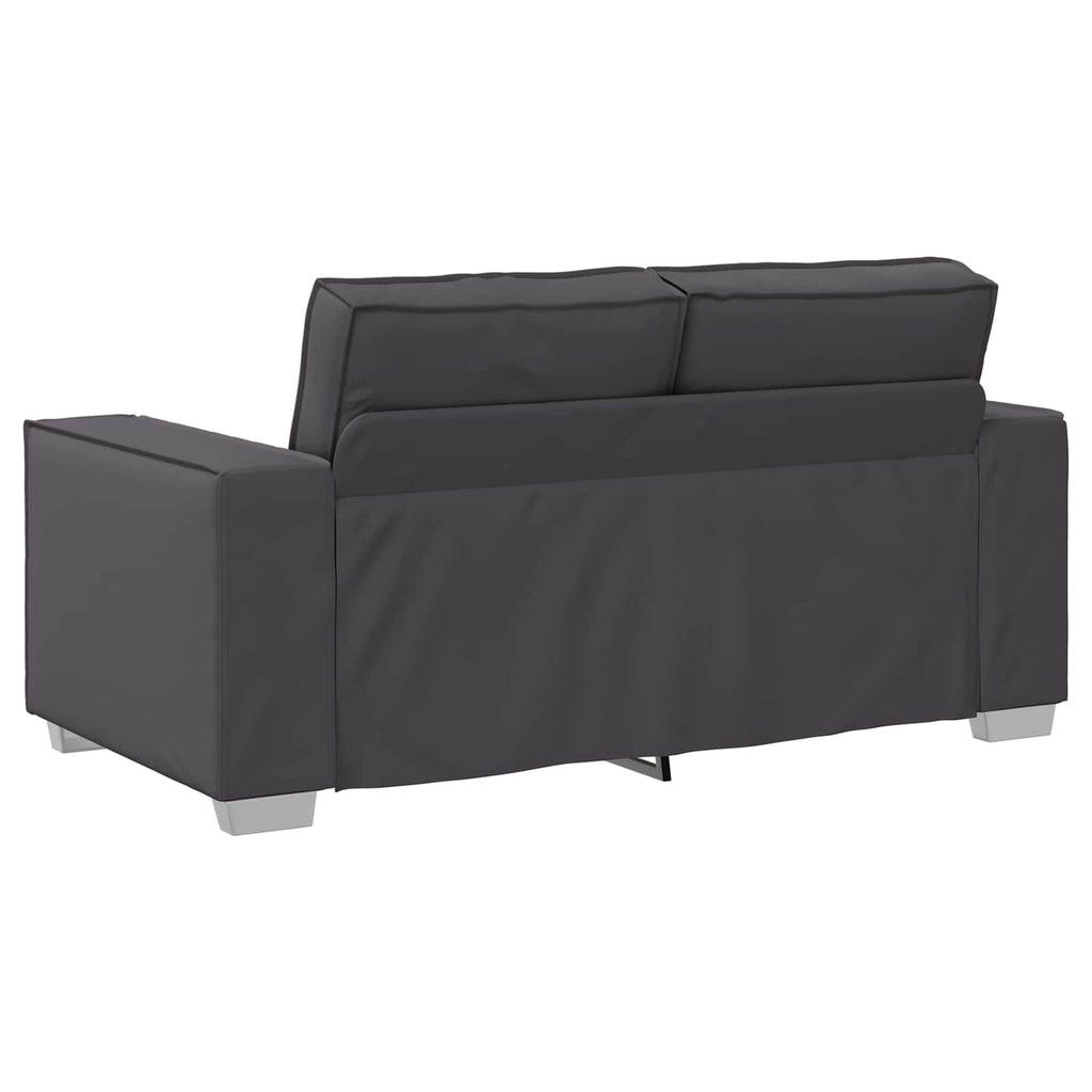 vidaXL Sofa dwuosobowa Szary 160 cm Skóra ekologiczna