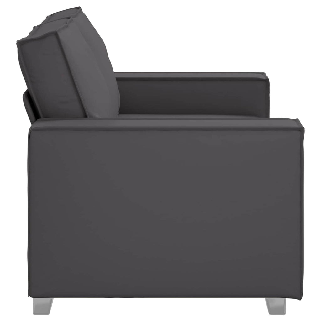 vidaXL Sofa dwuosobowa Szary 160 cm Skóra ekologiczna
