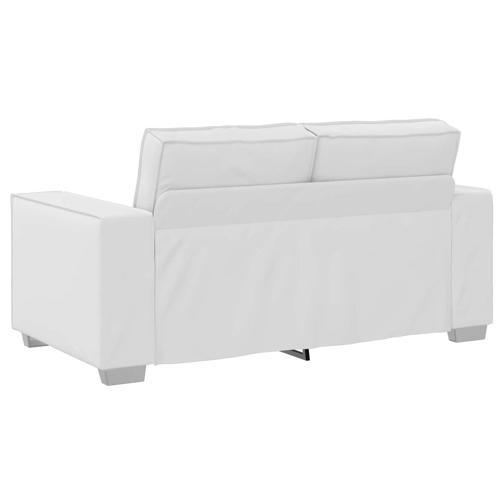 vidaXL Sofa dwuosobowa Biały 160 cm Skóra ekologiczna